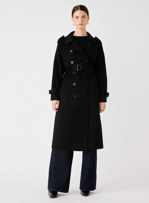 Virtual Trench Coat - Black