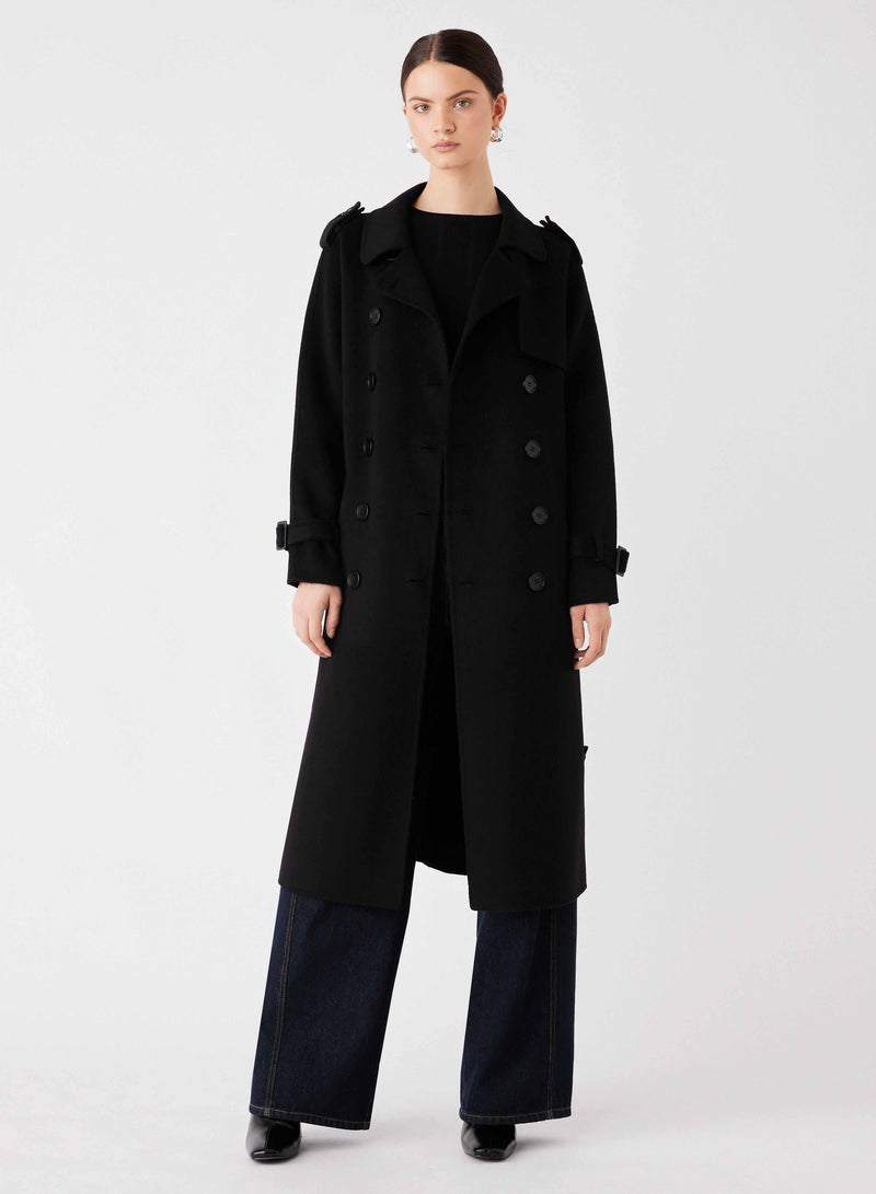 Virtual Trench Coat - Black