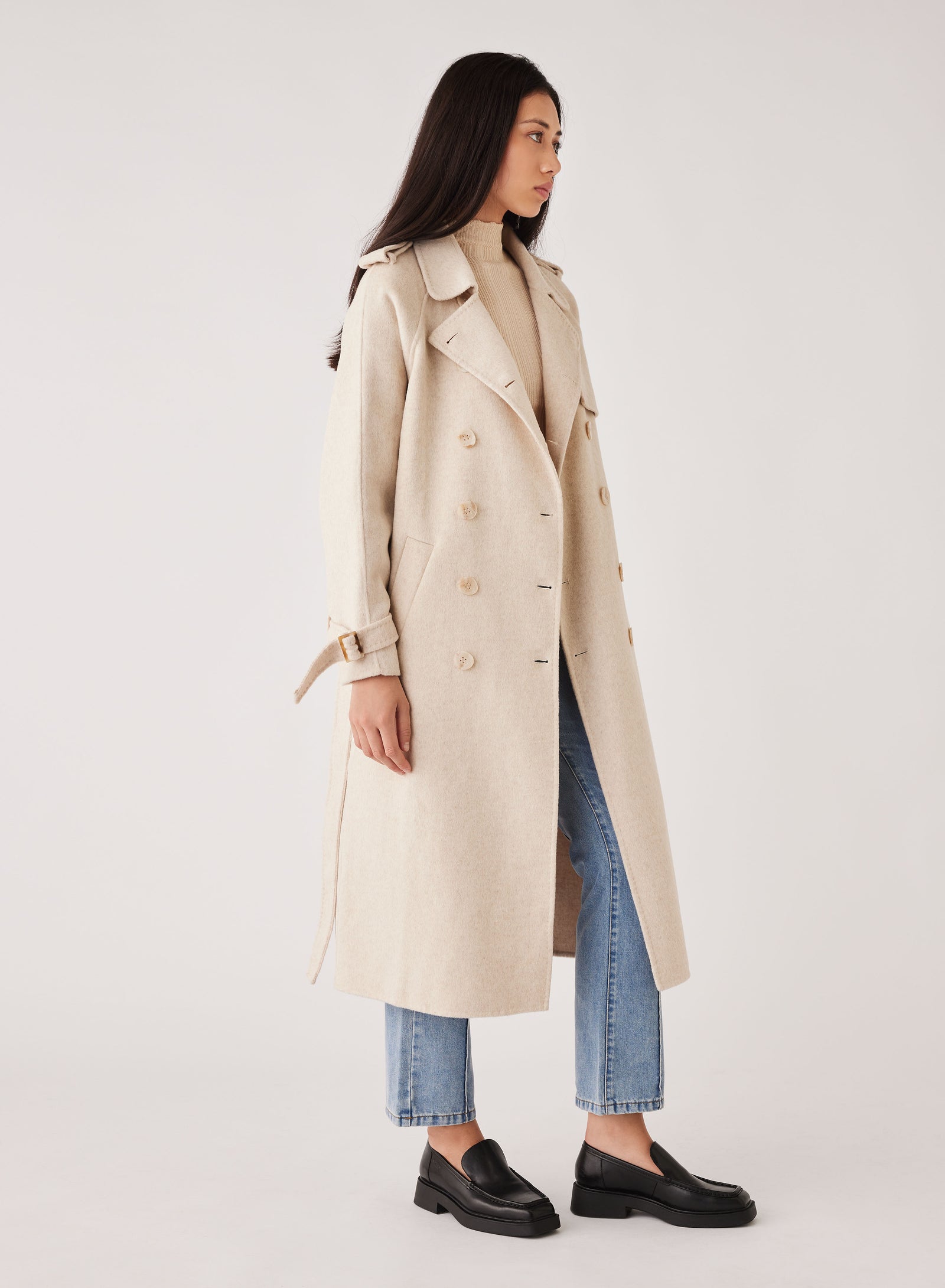 CLEL Double Tech Fade Trench Coat Mサイズ CLEL】Double Tech Fade Trench Coat/ダブルテックフェード