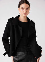 Virtual Cropped Trench - Black