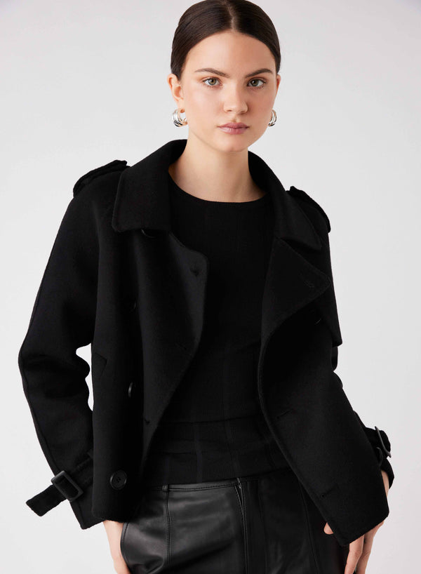 Virtual Cropped Trench - Black