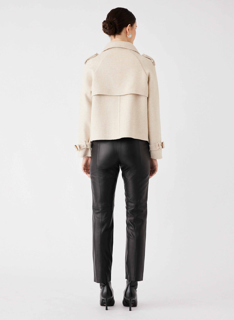 Virtual Cropped Trench - Cream