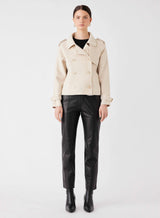Virtual Cropped Trench - Cream
