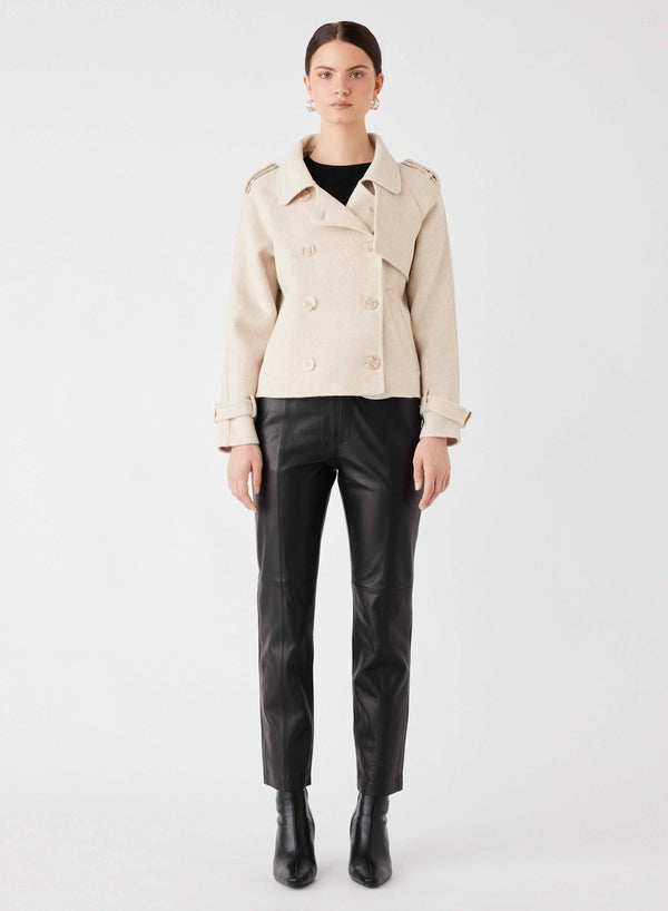 Virtual Cropped Trench - Cream