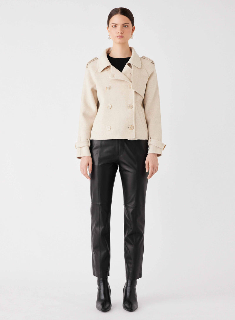 Virtual Cropped Trench - Cream
