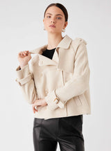 Virtual Cropped Trench - Cream