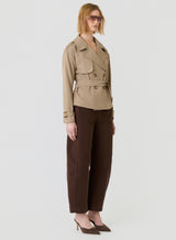 Avenue Cropped Trench -Ashwood