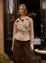 Avenue Cropped Trench -Ashwood