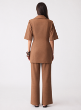 Paragon Blazer Dress - Dune Brown