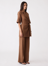 Paragon Blazer Dress - Dune Brown