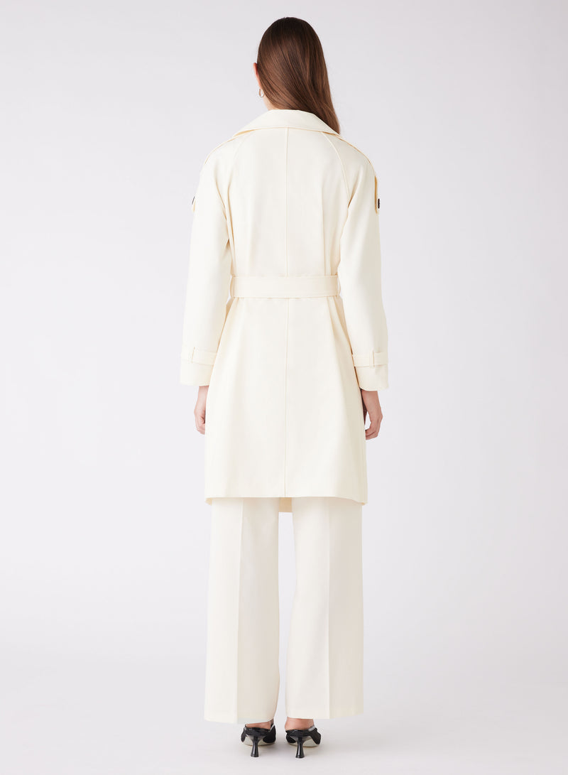 Chicago Trench Coat - Cream