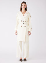 Chicago Trench Coat - Cream