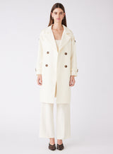 Chicago Trench Coat - Cream