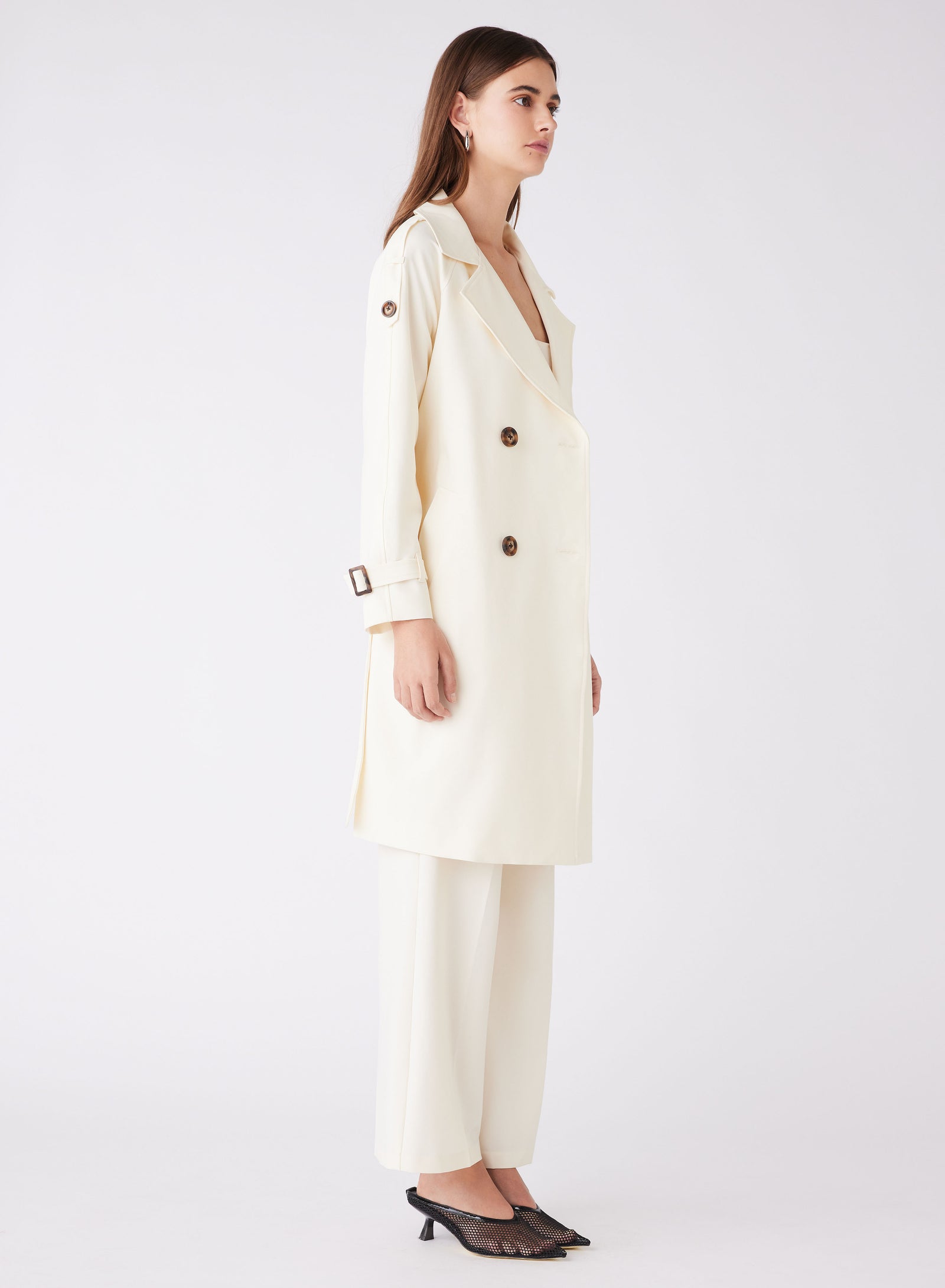 Chicago Trench Coat - Cream – Esmaee