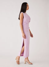 Regency Midi Dress - Lilac