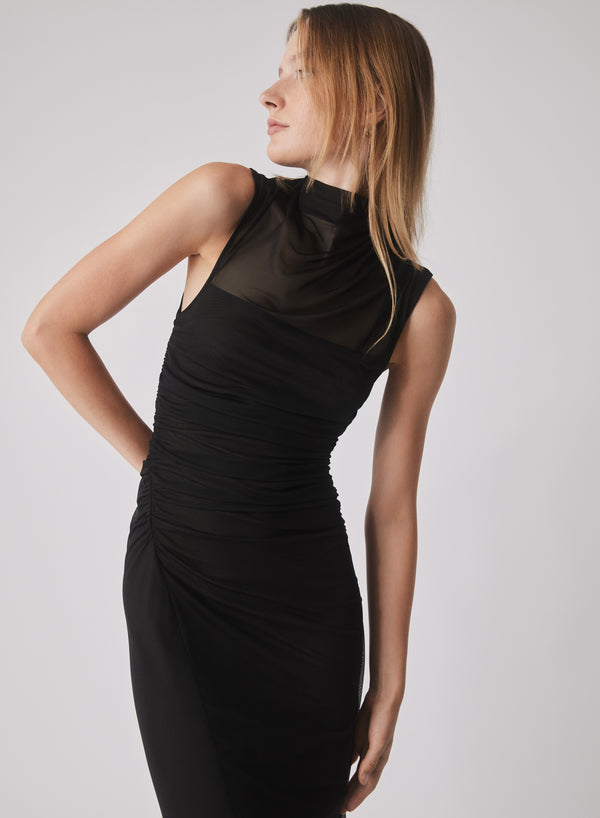 Viola Midi Dress - Black