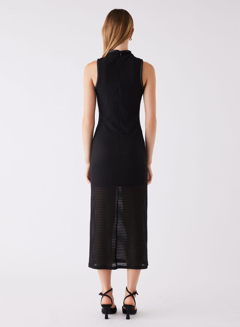 Unforgiven Midi Dress - Black