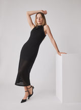 Unforgiven Midi Dress - Black