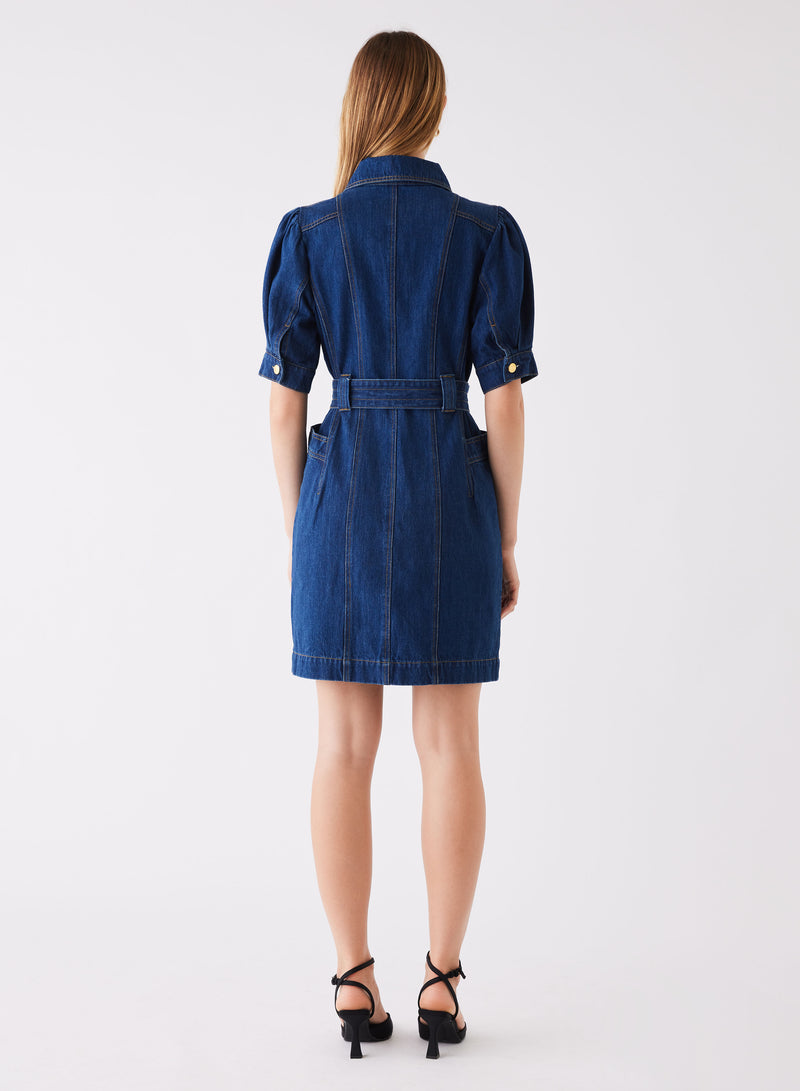 Podium Denim Dress - Indigo