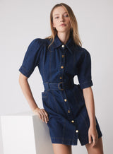 Podium Denim Dress - Indigo