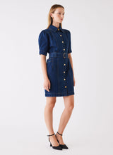 Podium Denim Dress - Indigo