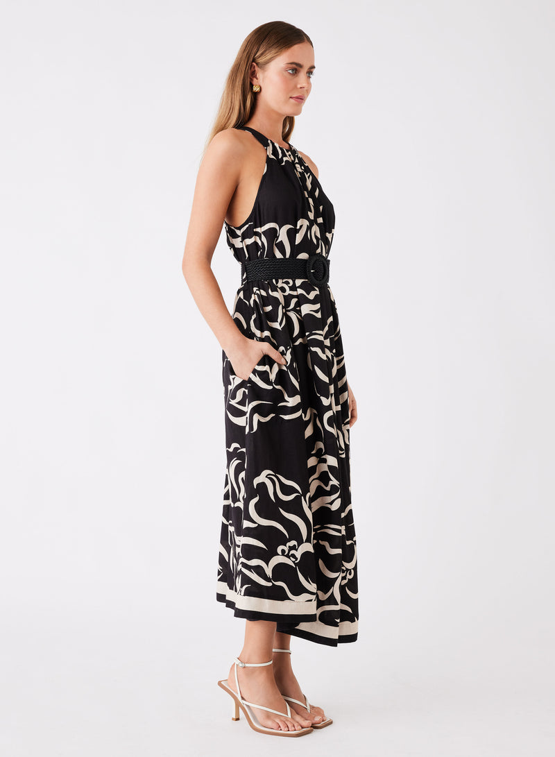 Sandy Wave Midi Dress