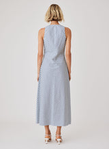 Broadwalk Midi Dress - Blue Stripe