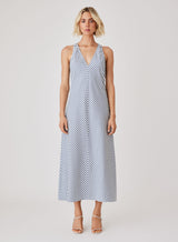 Broadwalk Midi Dress - Blue Stripe