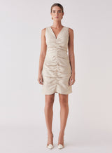 Golden Hour Ruche Dress