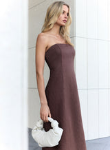 Marseille Bandeau Dress - Espresso