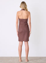 Marseille Halter Dress - Espresso
