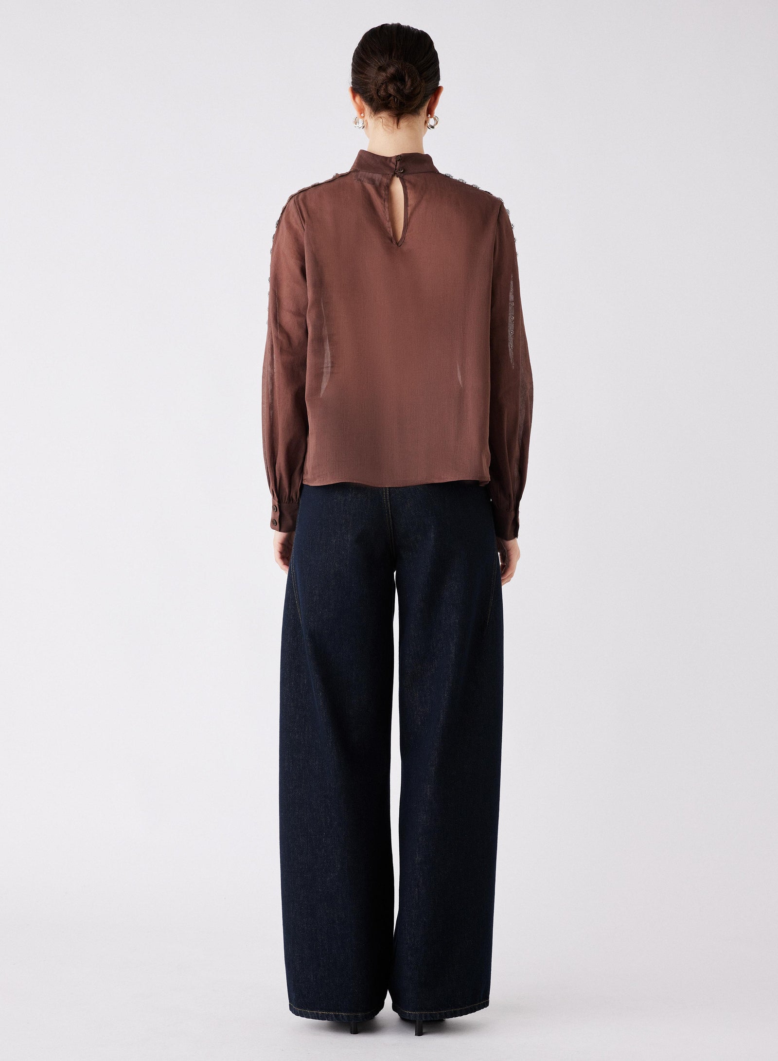 Capture Blouse - Chocolate – Esmaee