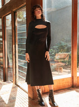 Cara Knit Dress - Black