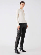 Avenue Button Sweater - Cream