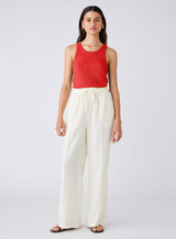 Bronte Linen Tank Poppy