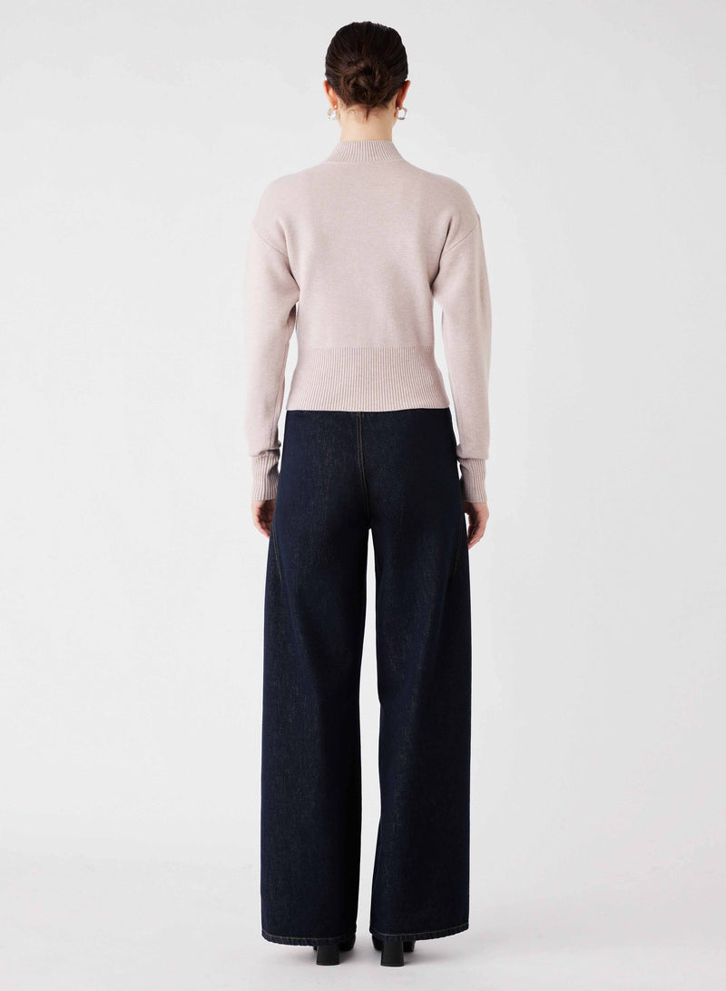 Sierra Zip Cardi - Natural