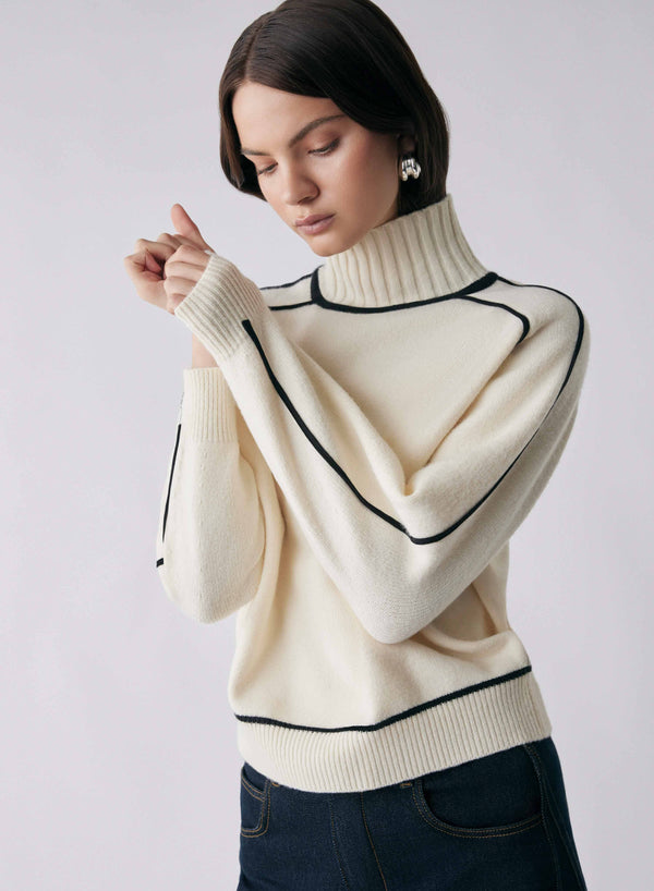 Weekender Sweater - Ivory/Black
