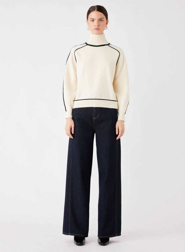 Weekender Sweater - Ivory/Black