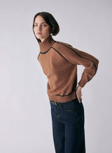 Weekender Sweater - Nutmeg/Black