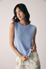 Rebound Knit Tank - Sky