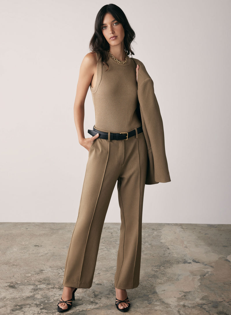 Rebound Knit Tank - Olive