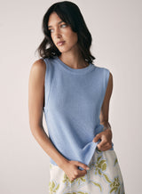 Rebound Knit Tank - Sky