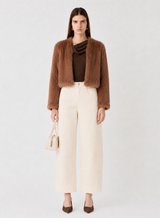 Assure Fur Jacket - Taupe