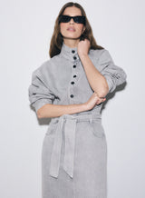 Concord Denim Dress - Grey Denim