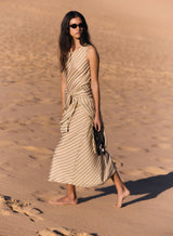 Sahara Maxi Dress - Sage Stripe