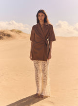 Paragon Blazer Dress - Dune Brown