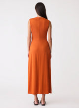 Sculpted Dress - Amber