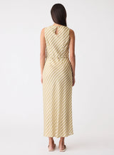 Sahara Maxi Dress - Sage Stripe