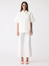 Capilla Denim Shirt - Ivory