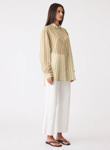 Sahara Shirt - Sage Stripe